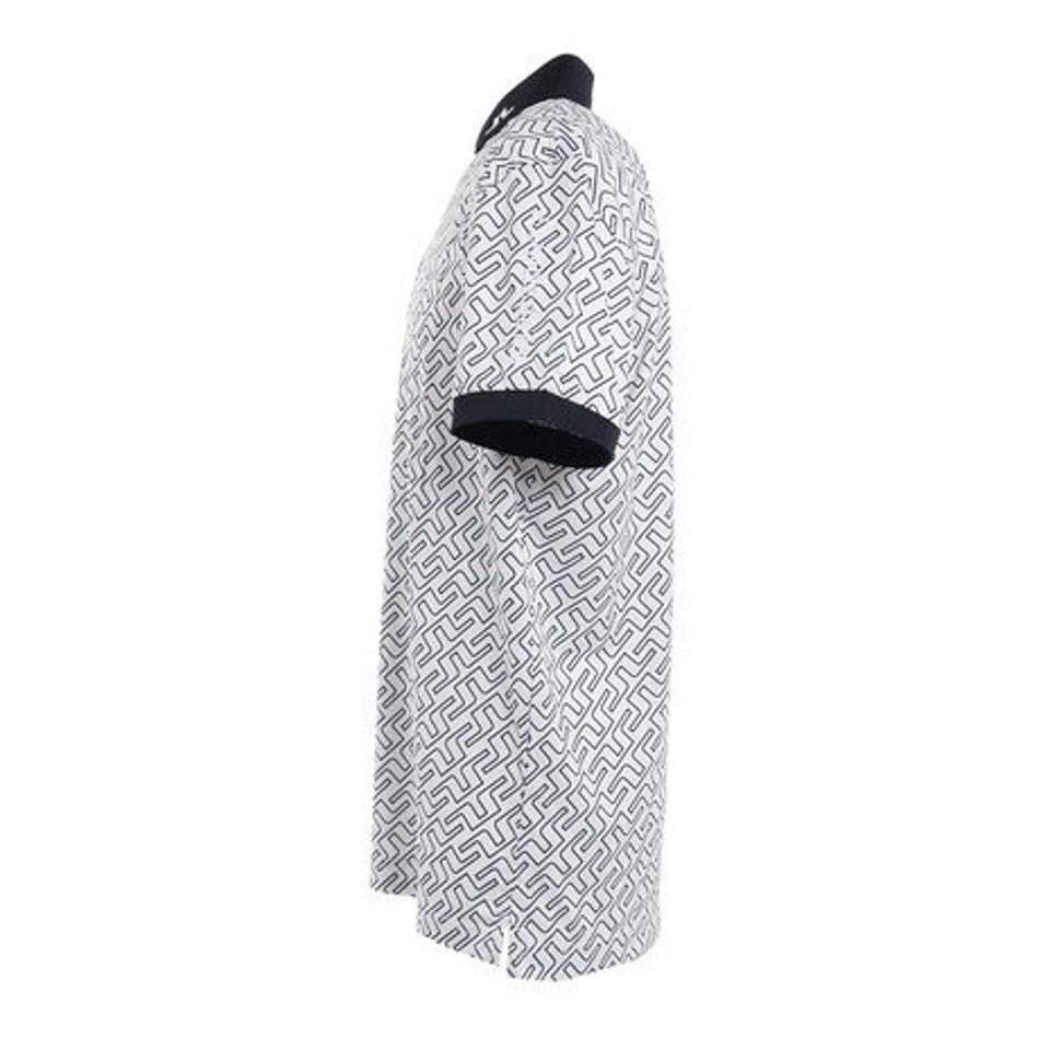 J.LINDEBERG ゴルフウェア 春夏 吸汗速乾 ストレッチ エコテックス Tour Tech 総柄半袖ポロシャツ 071-26344-098 （メンズ）