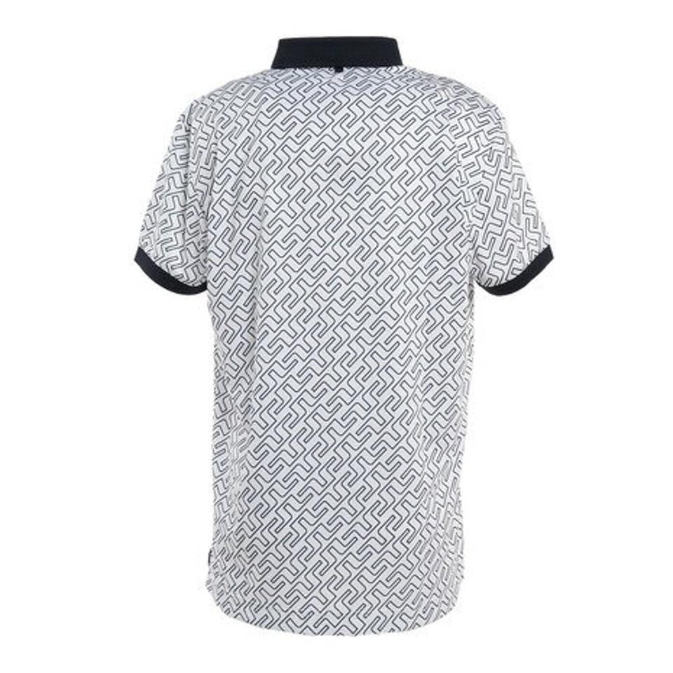 J.LINDEBERG ゴルフウェア 春夏 吸汗速乾 ストレッチ エコテックス Tour Tech 総柄半袖ポロシャツ 071-26344-098 （メンズ）