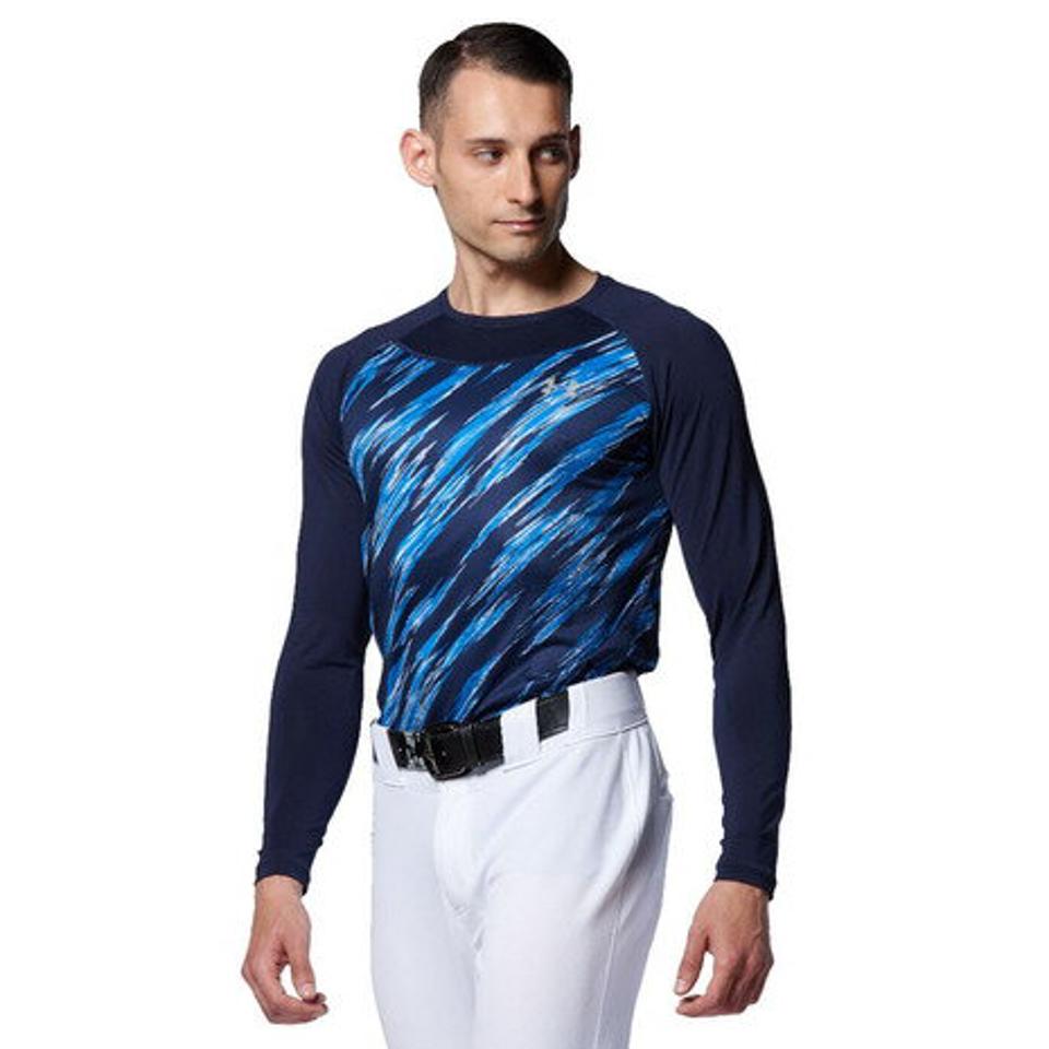 アンダーアーマー（UNDER ARMOUR）（メンズ） 野球 アンダーシャツ フィットコンフォート ノベルティ ロングスリーブ 1364470 ネイビー