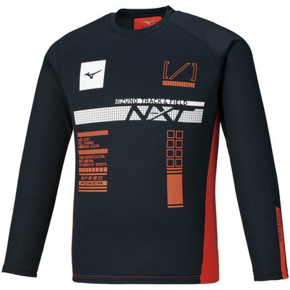 ミズノ（MIZUNO）（メンズ）陸上ウェア シャツ N-XTプラクティスシャツ 長袖 U2MA152109