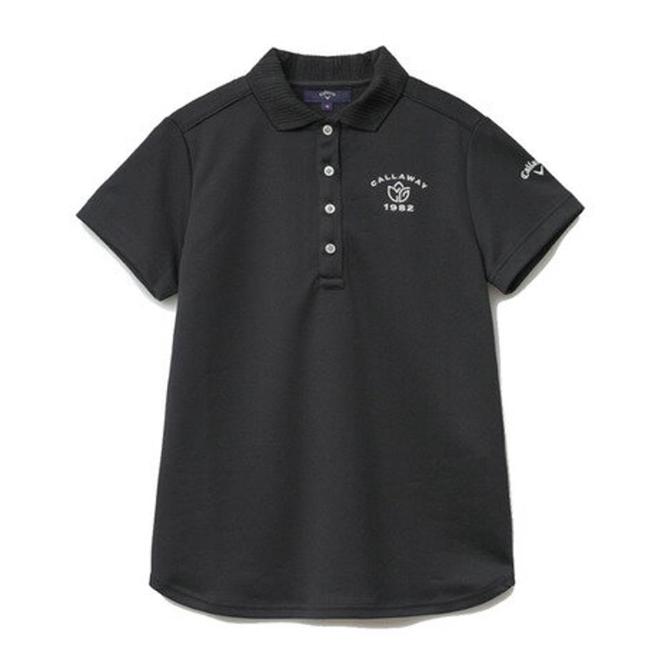 【6/5限定 エントリー＆3点以上ご購入でP最大10倍】キャロウェイ（CALLAWAY） ゴルフウェア 吸汗速乾 UVカット 高通気で涼しい♪ 吸汗速乾 高通気カノコ 半袖ポロシャツ C22134200-1010 （レディース）