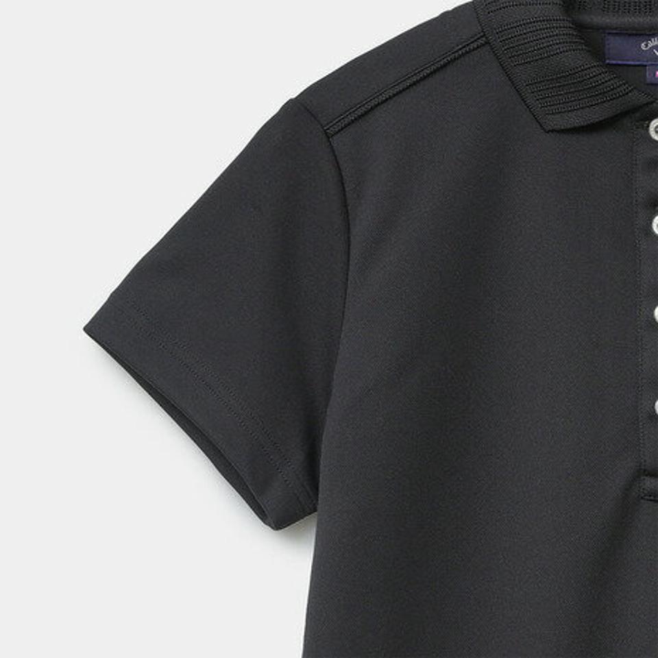 【6/5限定 エントリー＆3点以上ご購入でP最大10倍】キャロウェイ（CALLAWAY） ゴルフウェア 吸汗速乾 UVカット 高通気で涼しい♪ 吸汗速乾 高通気カノコ 半袖ポロシャツ C22134200-1010 （レディース）