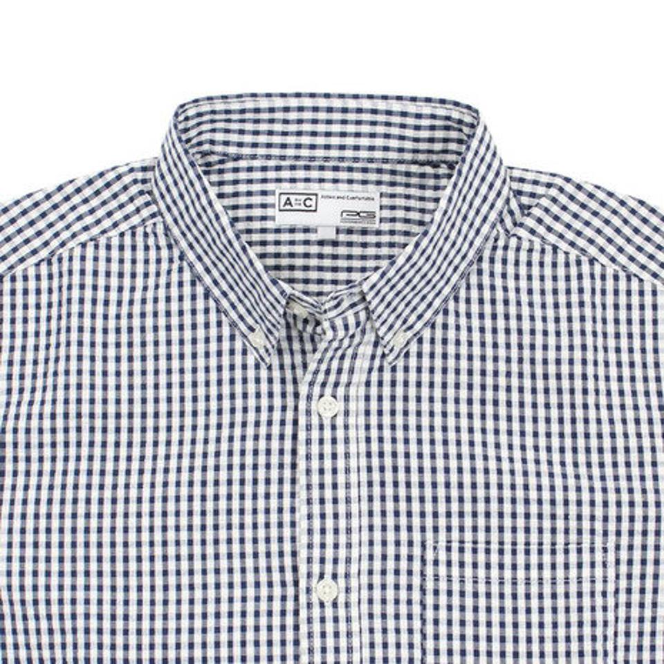 エーシーピージー（ACPG） シアサッカー半袖シャツ 871PA9EG6332NVXWH オンライン価格 （メンズ）