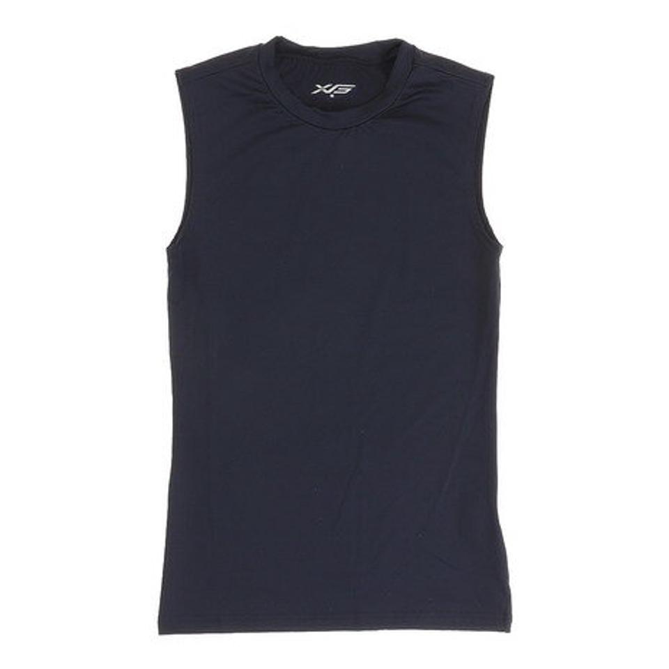 エックスティーエス（XTS） 野球 アンダーシャツ ストレッチ丸首ノースリーブシャツ 723G0ES7673 NVY. （メンズ）