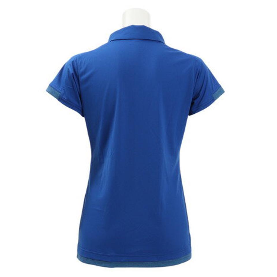 パシフィック（PACIFIC） テニス ドライプラス CAゲームポロボーダー PT19SW414 BLU （レディース）