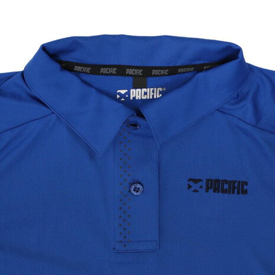 パシフィック（PACIFIC） テニス ドライプラス CAゲームポロボーダー PT19SW414 BLU （レディース）