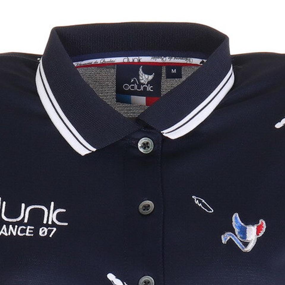 【スポーツデー エントリーでP5倍！4/3 9:59迄】クランク（CLUNK）（レディース）ゴルフウェア 軽量ビーサン柄ポロシャツ CL5KUG02 NVY