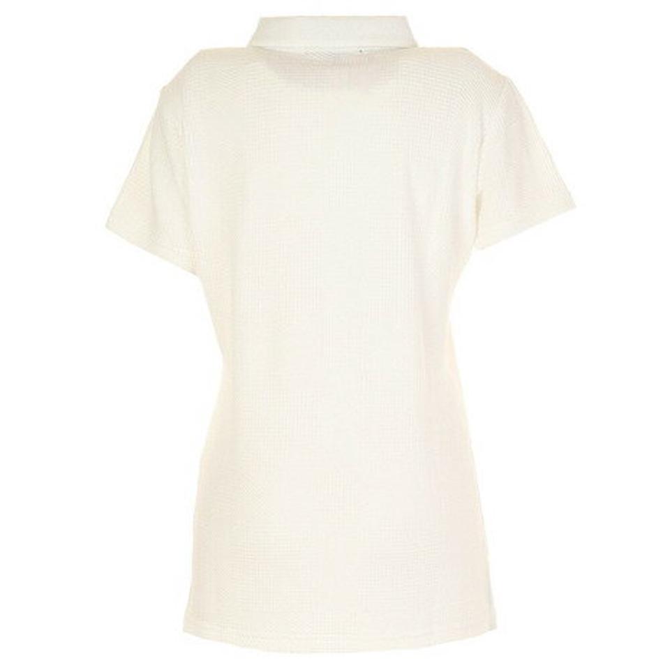 ROSASEN（レディース）ゴルフウェア パイルジャガード 衿裏カモ柄シャツ 045-23841-004