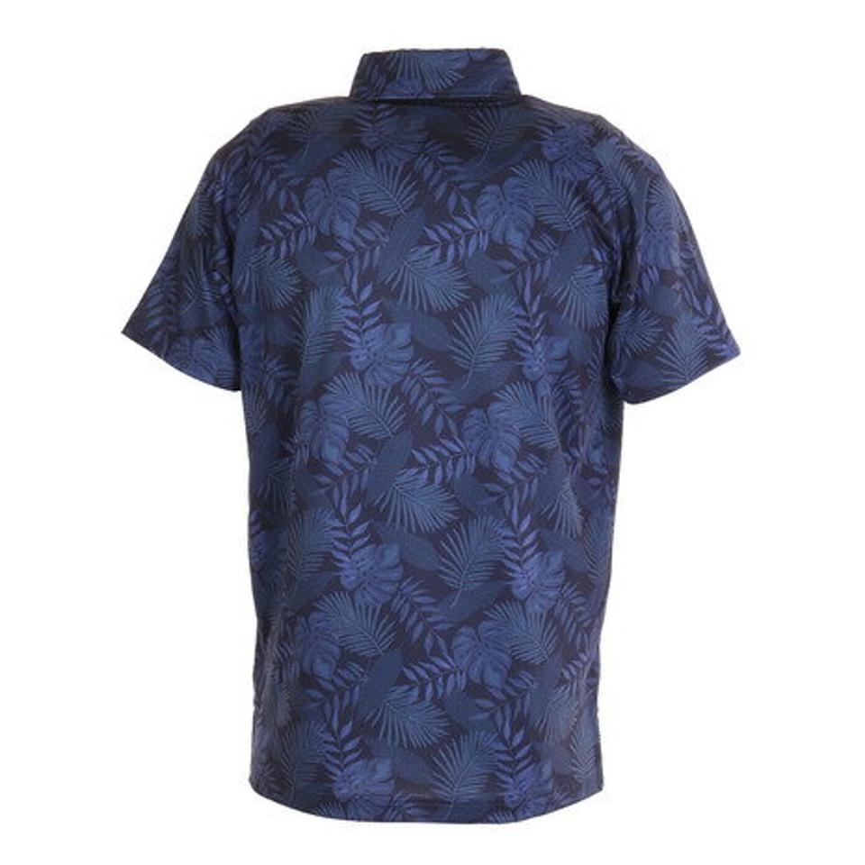 クランク（CLUNK） ゴルフ ポロシャツ 冷感ボタニカル柄ポロシャツ CL5KTG10 NVY （メンズ）
