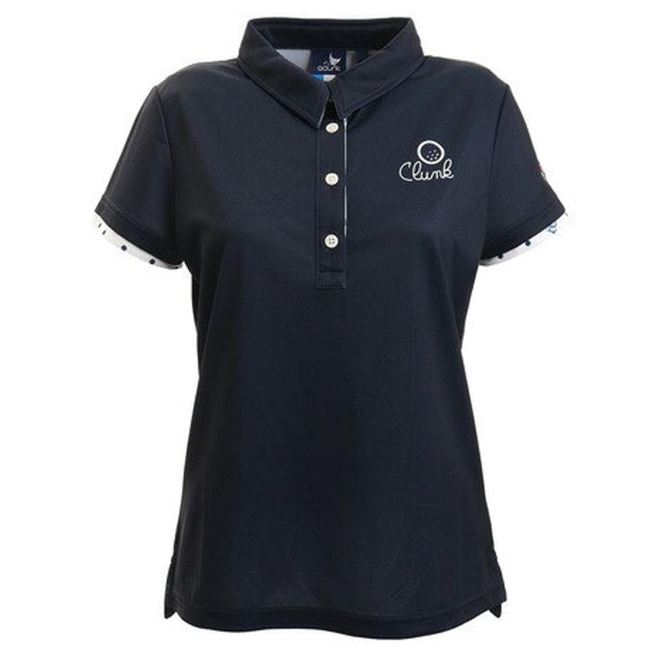 クランク（CLUNK） ゴルフウェア 半袖ポロシャツ CL5HUG12 NVY （レディース）