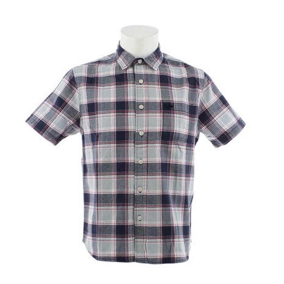 【20%OFFクーポン対象 6/12迄】エルケクス（ELKEX） 半袖 シャツ メンズ チェック 863EK9CG9421 PNK/NVY オンライン価格 （メンズ）