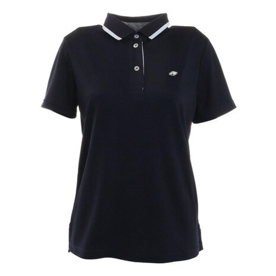 フィドラ（FIDRA）（レディース）ゴルフウェア 吸水 速乾 jacquard ポロシャツ FD5KUG05 NVY