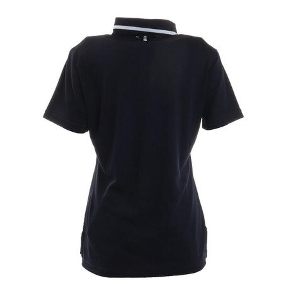 フィドラ（FIDRA）（レディース）ゴルフウェア 吸水 速乾 jacquard ポロシャツ FD5KUG05 NVY