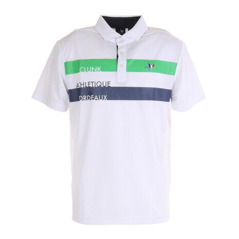 クランク（CLUNK） ゴルフ ポロシャツ ショルダーラインポロシャツ CL5HTG09 WHT （メンズ）