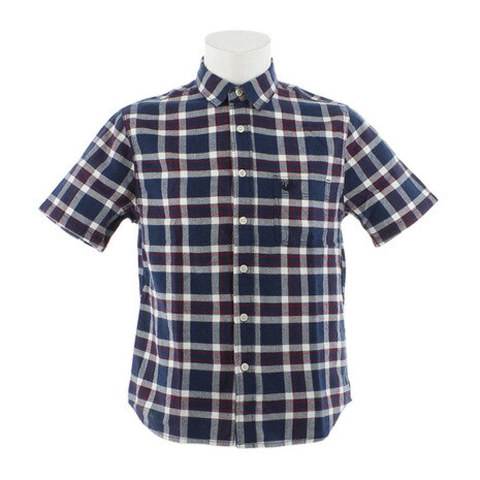 エルケクス（ELKEX） 半袖 シャツ メンズ チェック 863EK9CG9421 NV/WH/RD オンライン価格 （メンズ）