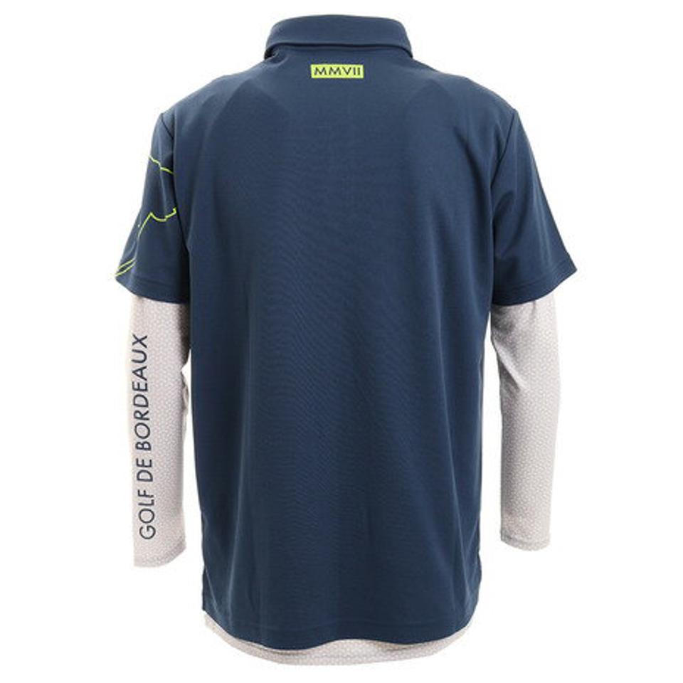 クランク（CLUNK） ゴルフウェア ポロシャツ メンズ 秋冬 アンダーセット長袖ポロシャツ CL5HTG06 NVY （メンズ）