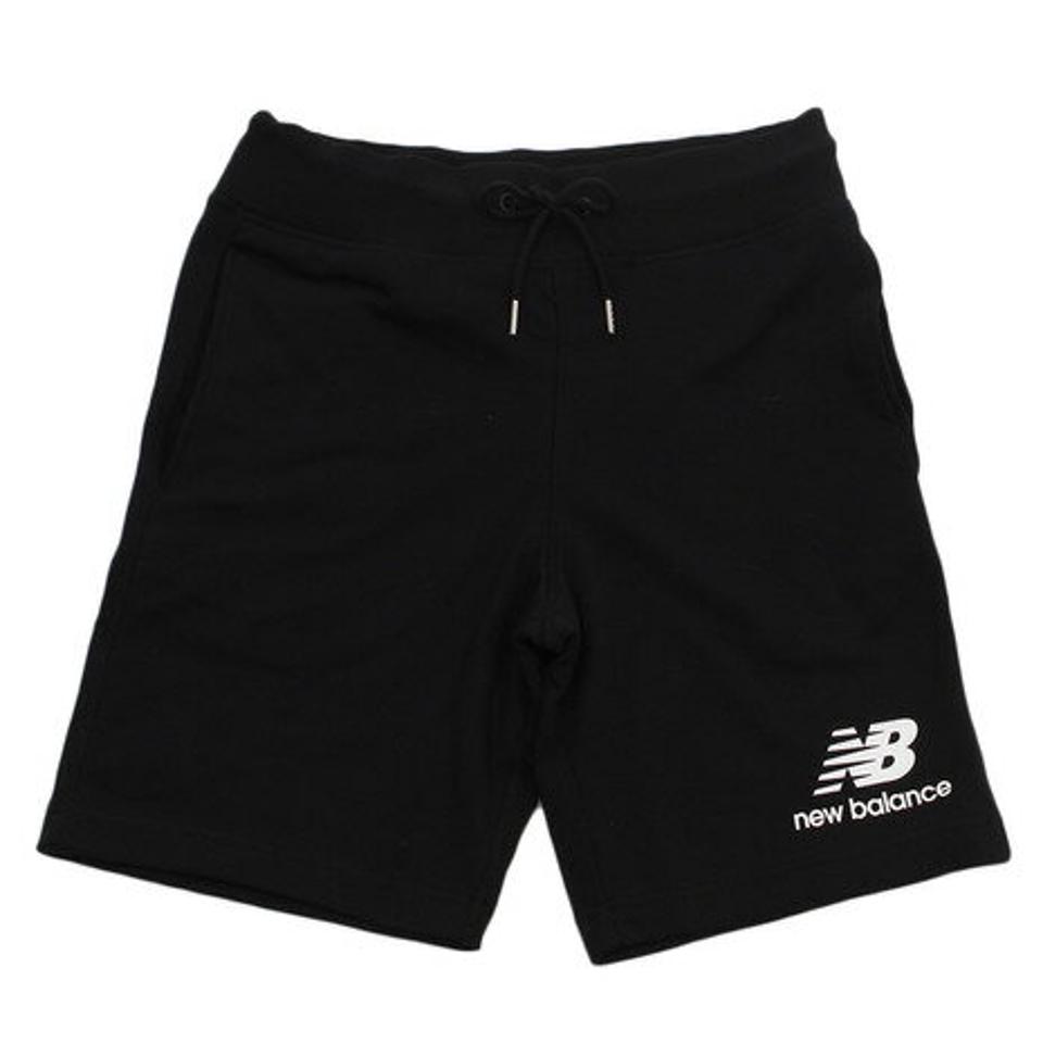 【30%OFFクーポン!15日迄】ニューバランス(new balance)(メンズ)ハーフパンツ メンズ エッセンシャルスタックドロゴショーツ AMS91584BK オンライン価格