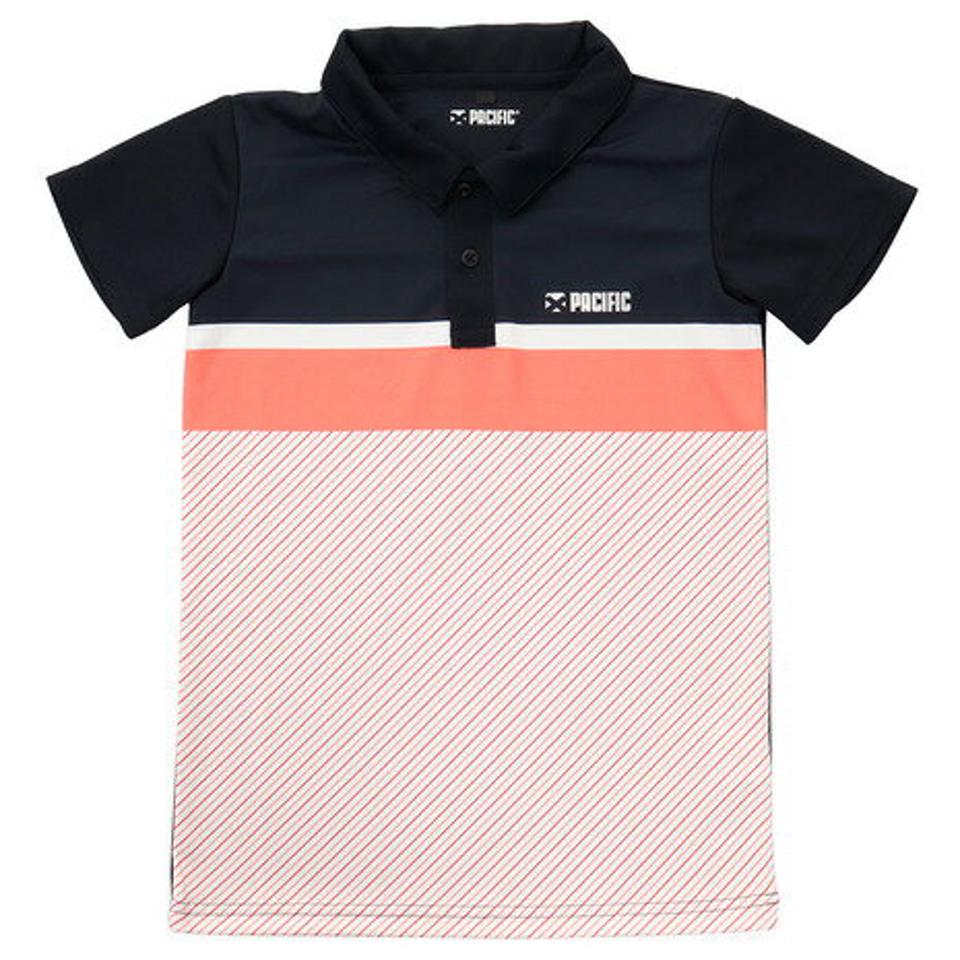 パシフィック（PACIFIC） テニス ジュニア ドライプラス 半袖ポロシャツ PT20SJ425 NVPK （キッズ）