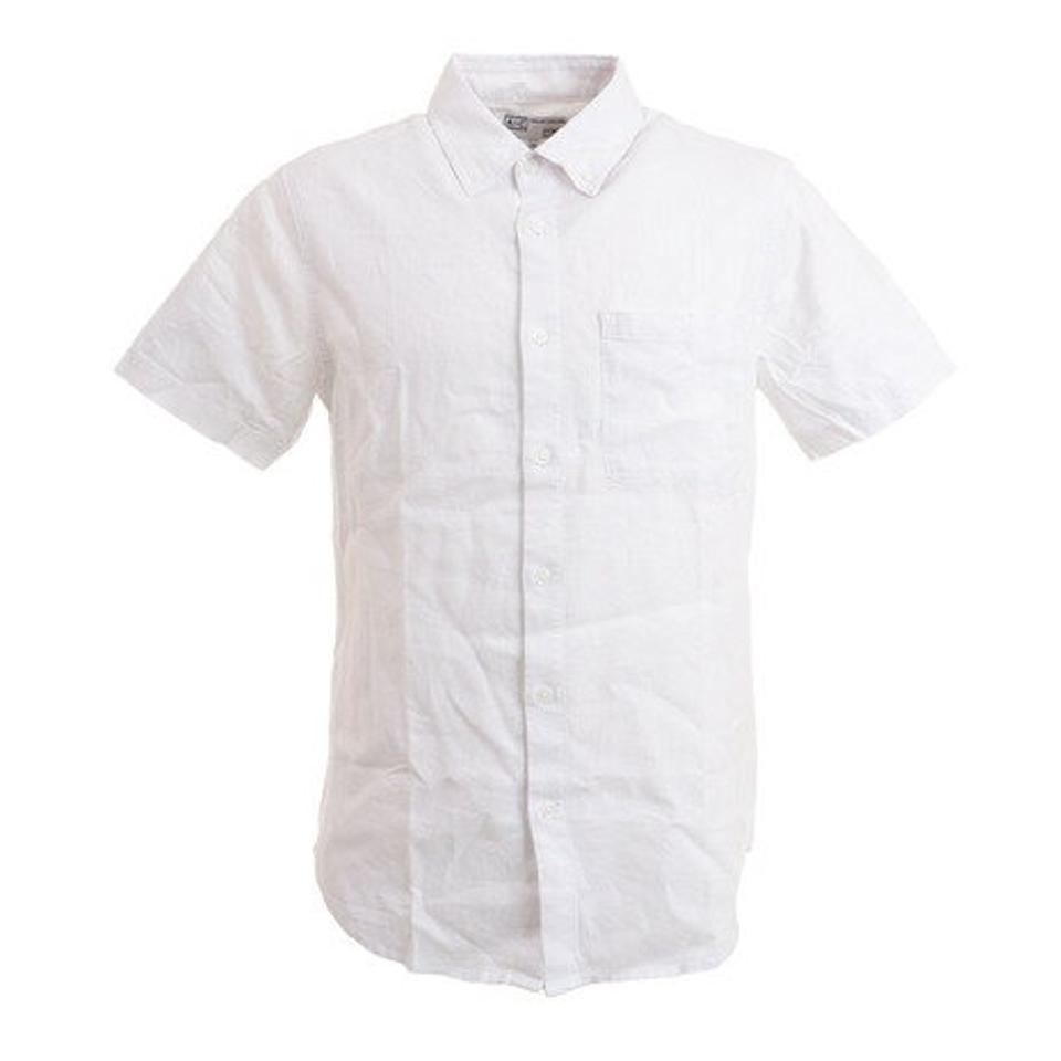 パフォーマンスギア（PG）（メンズ）リネンミックスシャツ 871PA1CG6315WHT