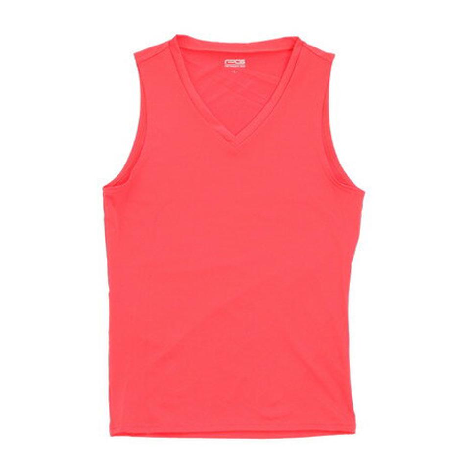 【5/15限定 エントリー＆3点以上ご購入でP最大10倍】パフォーマンスギア（PG） サッカー ウェア メンズ ストレッチVネックノースリーブ 741PG9ES4538 RED インナー アンダーシャツ （メンズ）