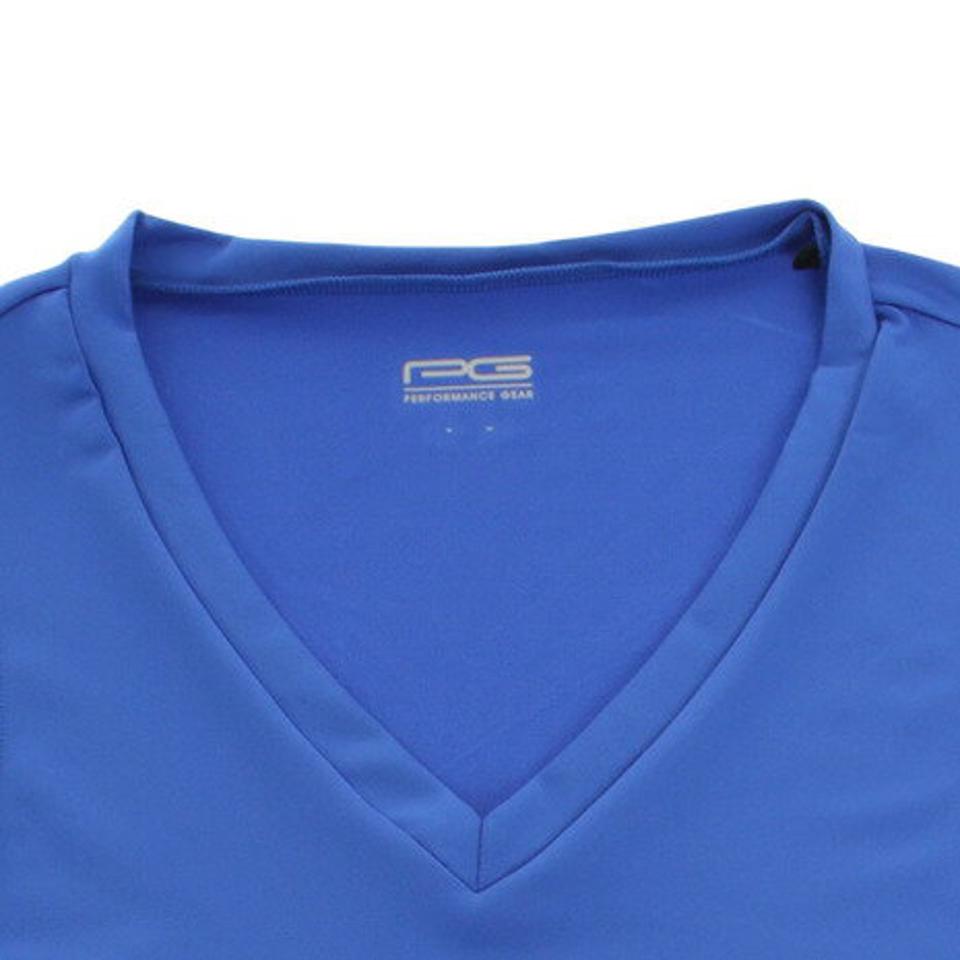 パフォーマンスギア（PG） サッカー ウェア メンズ ストレッチ Vネック ノースリーブ 741PG9ES4538 BLU インナー アンダーシャツ （メンズ）