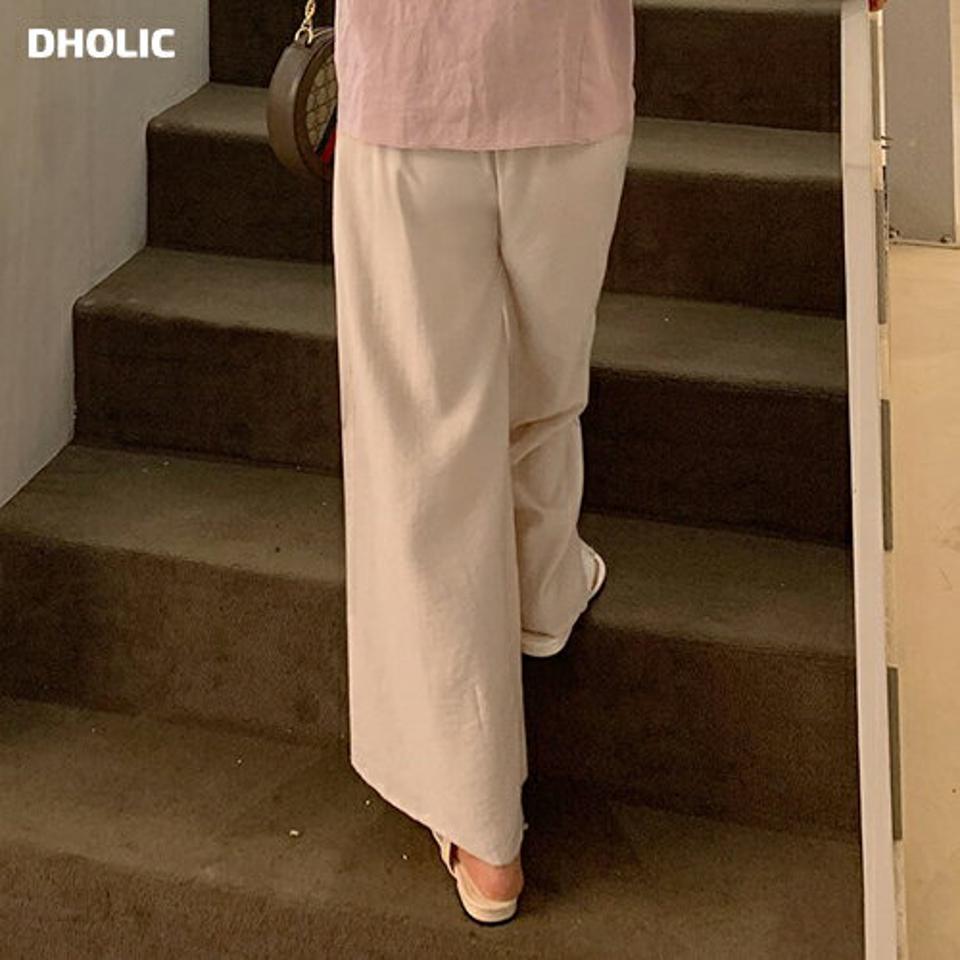 ウエストゴムフレアパンツ・全3色・b67445 レディース 【pt】パンツ ズボン ロングパンツ ワイドパンツ ウエストゴム フレア 単色 無地 シンプル ベーシック ラフ カジュアル 楽ちん ワンマイルウェア 春 夏 韓国ファッション