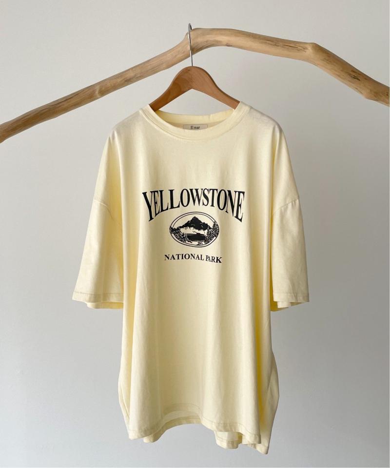El mar(エルマール) "YELLOWSTONE"半袖Tシャツ（El mar）