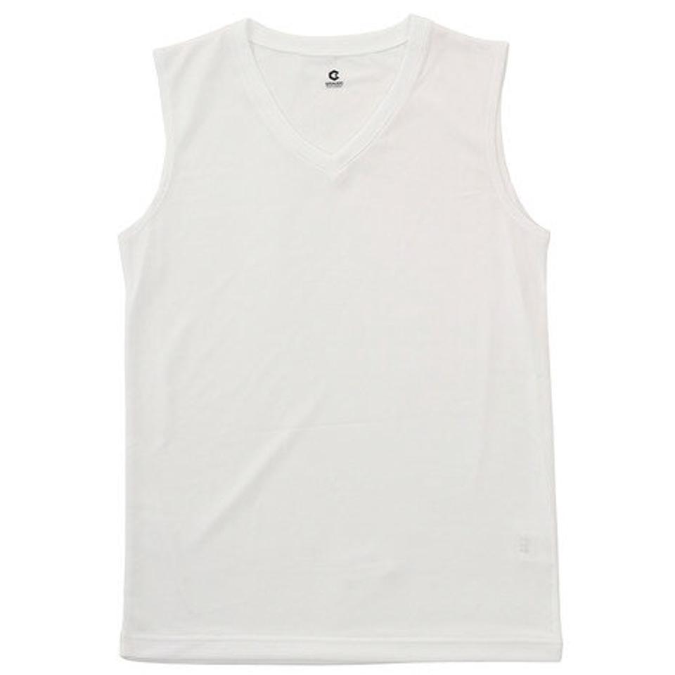 ジローム（GIRAUDM） サッカー ウェア メンズ ドライプラス(吸汗速乾)高通気Vネックインナーシャツ 741GM0ES9310 WHT （メンズ）