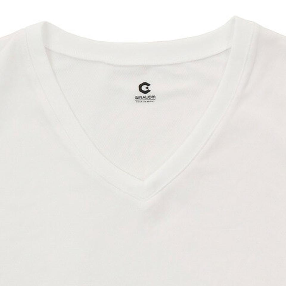 ジローム（GIRAUDM） サッカー ウェア メンズ ドライプラス(吸汗速乾)高通気Vネックインナーシャツ 741GM0ES9310 WHT （メンズ）