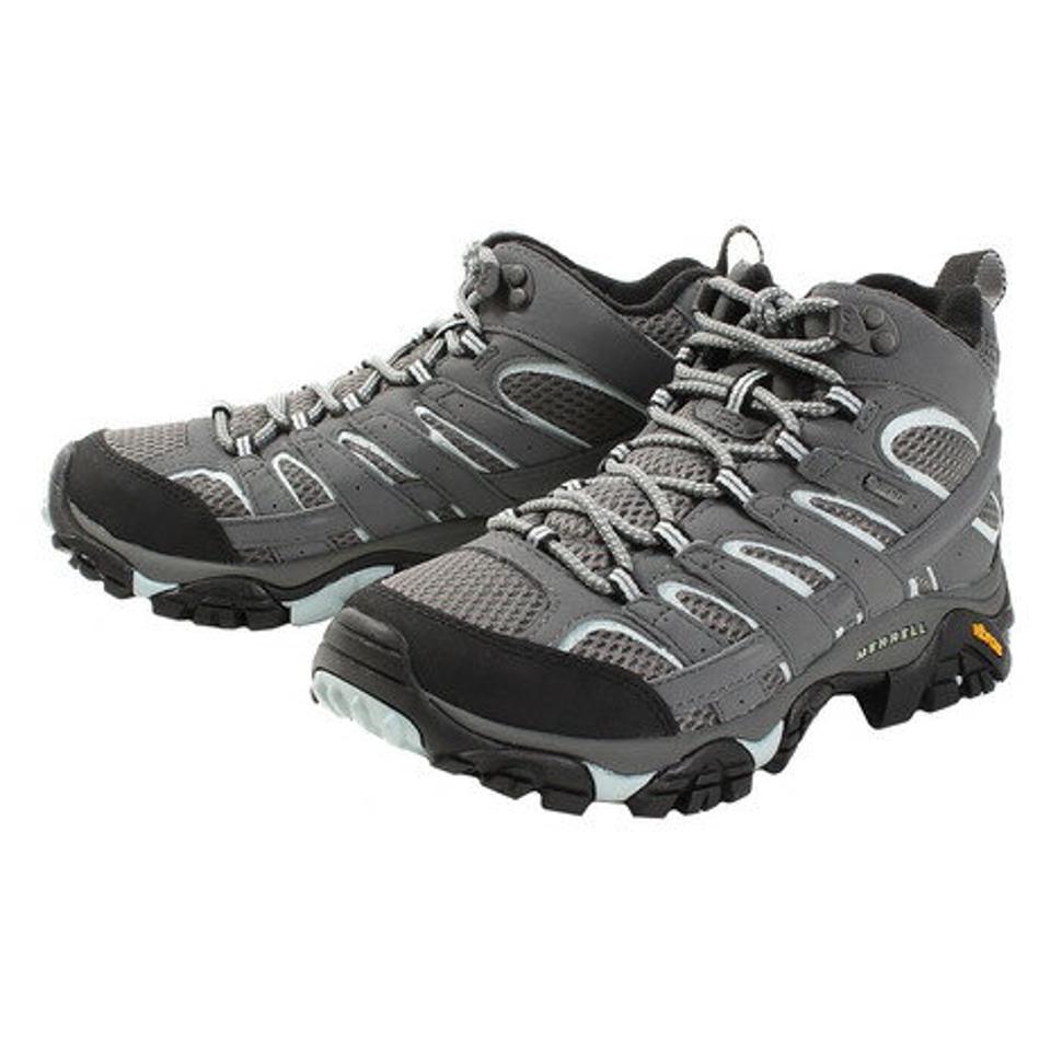メレル（MERRELL）（レディース）アウトドア トレッキングシューズ 登山靴 モアブ 2 ミッド GTX ワイド 06060W SEDONA SAGE ゴアテックス 400g