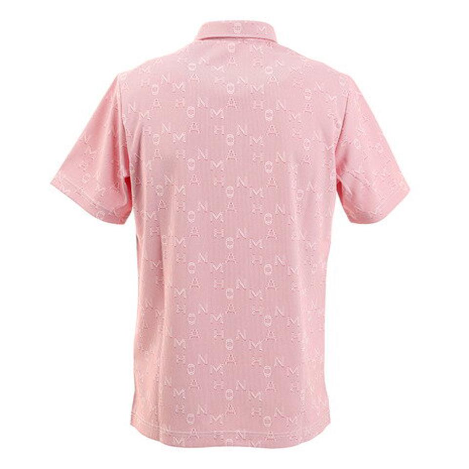 本間ゴルフ（HONMA） ゴルフウエア メンズ ストライプロゴジャカード 半袖シャツ 031-733116-RD （メンズ）