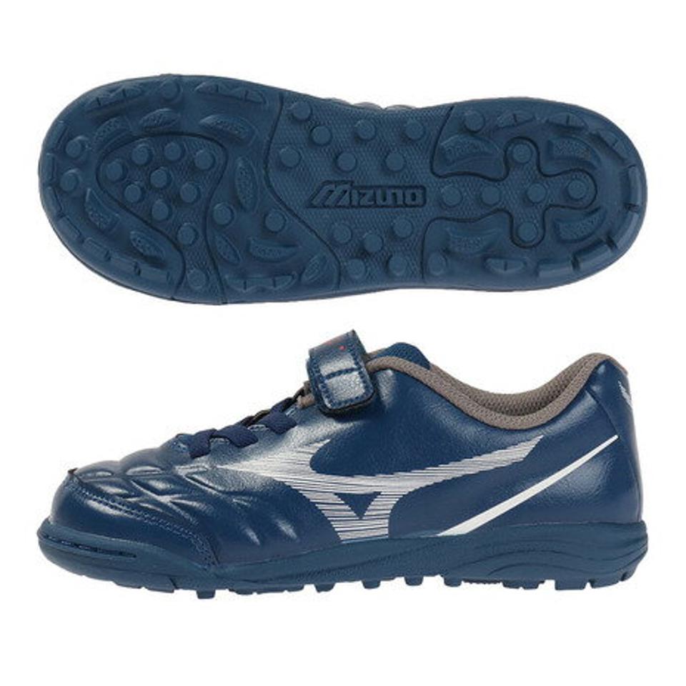 【2/5 24h限定 エントリー＆対象4店舗買い回りで最大P10倍！】ミズノ（MIZUNO）（キッズ）ジュニアサッカートレーニングシューズ レビュラカップクラブキッズ AS P1GE217614 マジックテープ