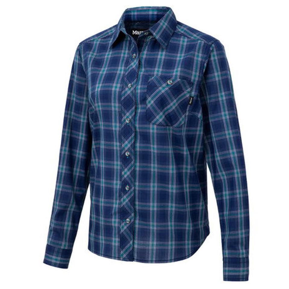 マーモット（Marmot） キューディー プラッド ロングスリーブシャツ TOWPJB74 NV （レディース）
