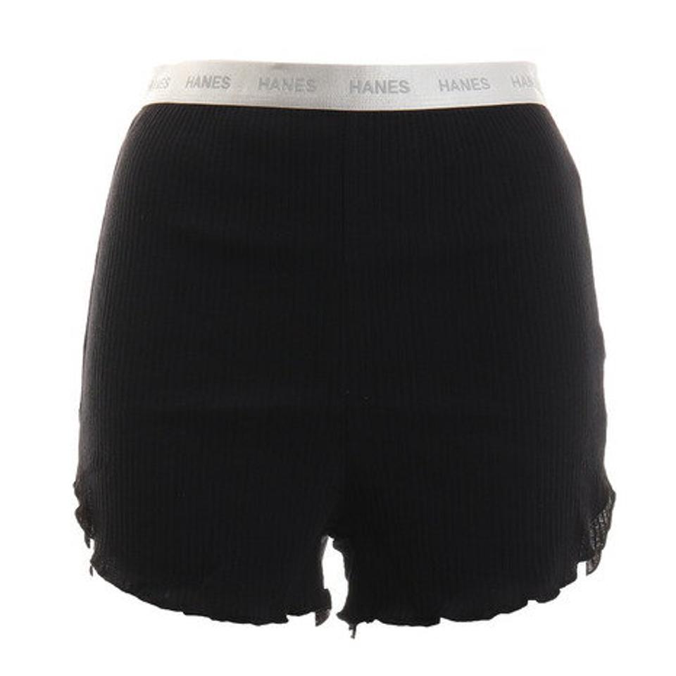 ヘインズ(Hanes) オーガニックコットン リブパンツ HW6-T201 090 ショートパンツ ハーフパンツ 短パン (レディース)