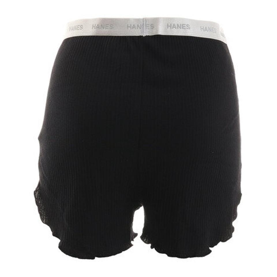ヘインズ(Hanes) オーガニックコットン リブパンツ HW6-T201 090 ショートパンツ ハーフパンツ 短パン (レディース)