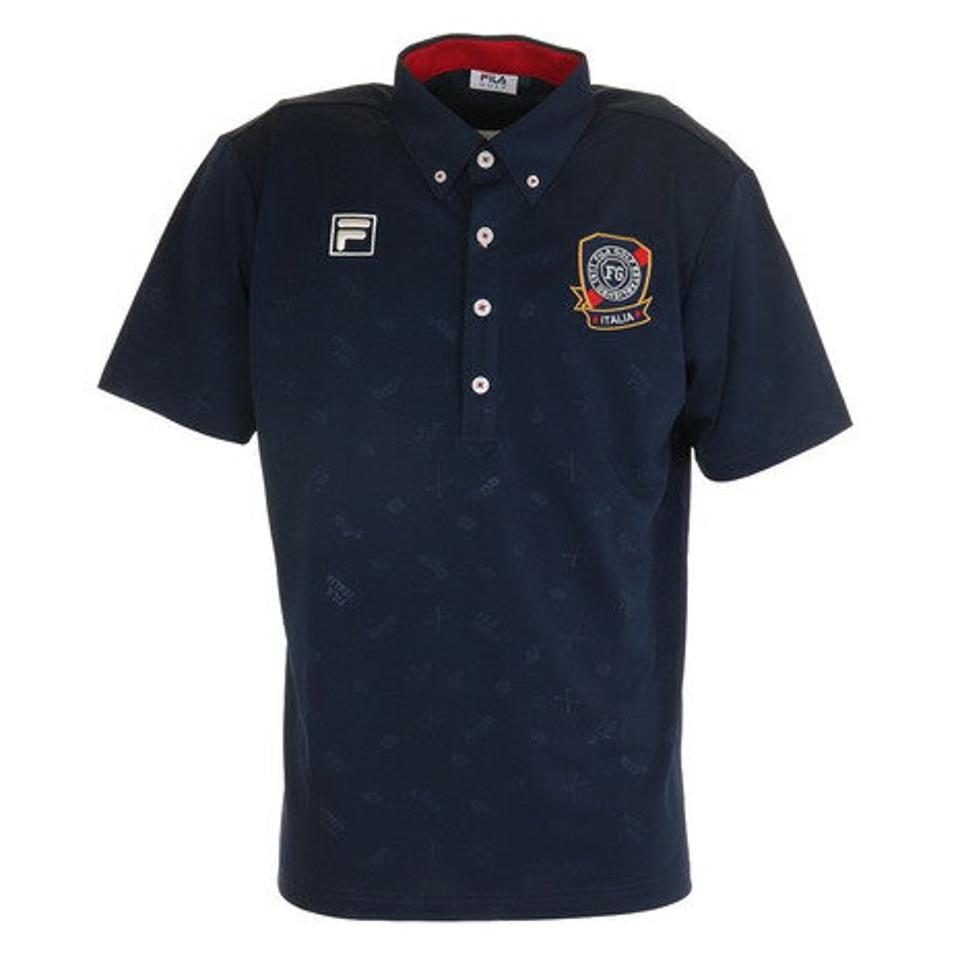 フィラ（FILA） ゴルフウェア トビ柄エンボスシャツ 740640X-NV （メンズ）