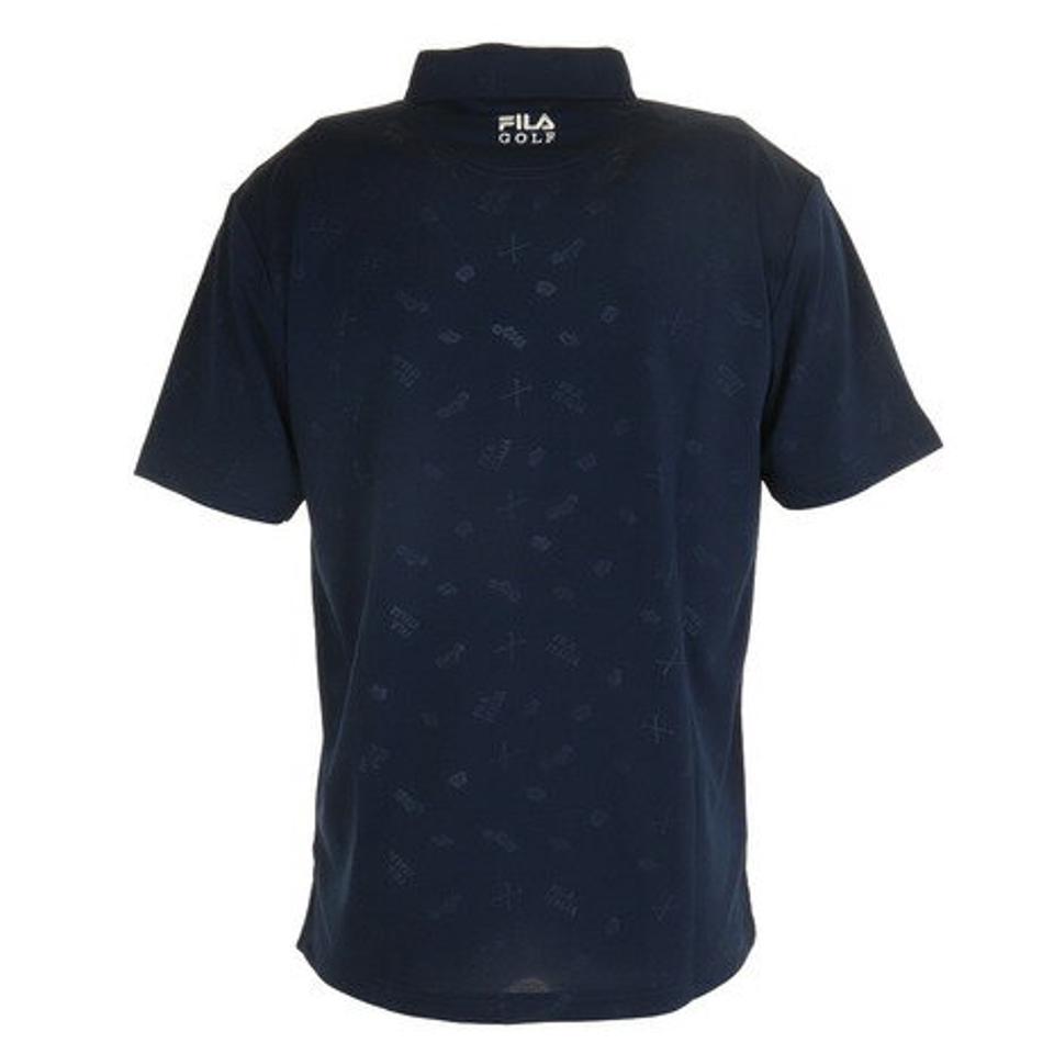 フィラ（FILA） ゴルフウェア トビ柄エンボスシャツ 740640X-NV （メンズ）