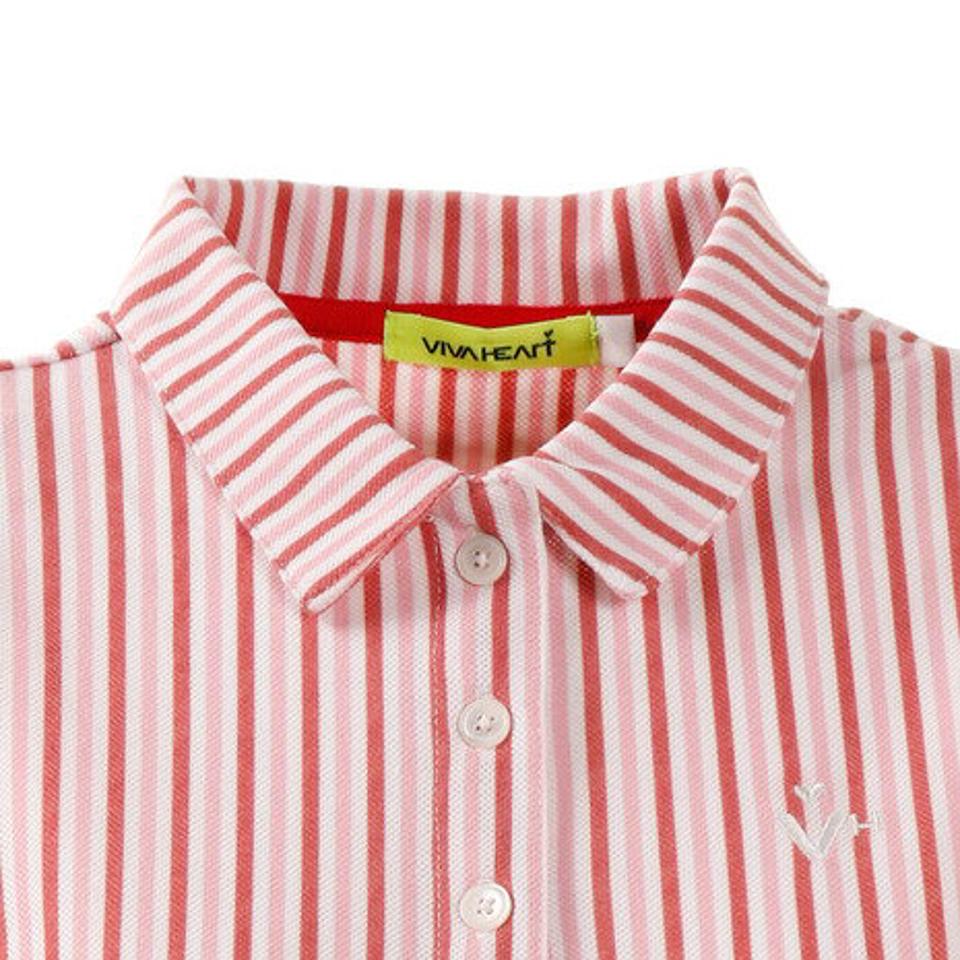 ビバハート（VIVA HEART） ゴルフウエア ポロシャツ レディース ストライプポロシャツ 012-22445-063 （レディース）