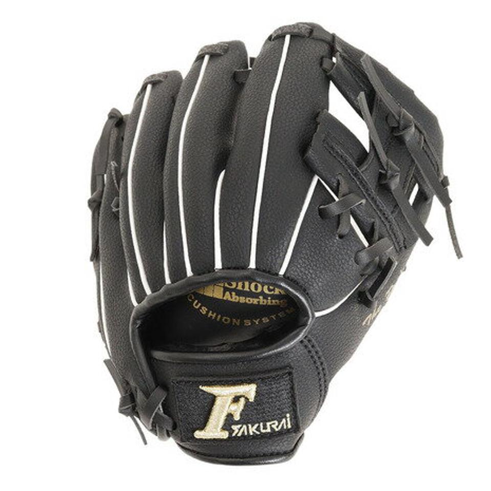 サクライ（SAKURAI） 少年軟式用グラブ オールラウンド用 野球グローブ FG-1011 BLK （キッズ）