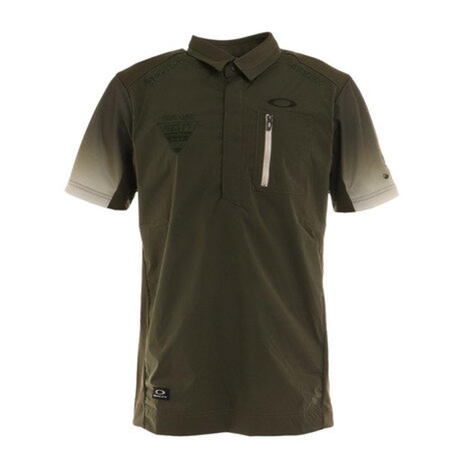 オークリー（OAKLEY） ゴルフウェア 吸汗速乾 UVカット ひんやり MIL HYBRID 半袖ポロシャツ FOA404043-86L （メンズ）