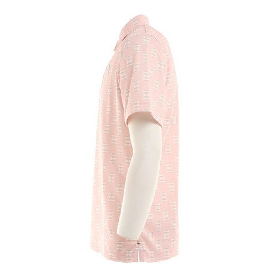 プーマ（PUMA） ゴルフウェア 春夏 吸汗速乾 スタイリッシュ ダブルニット クラフテッド AOP 半袖ポロシャツ 930538 （メンズ）