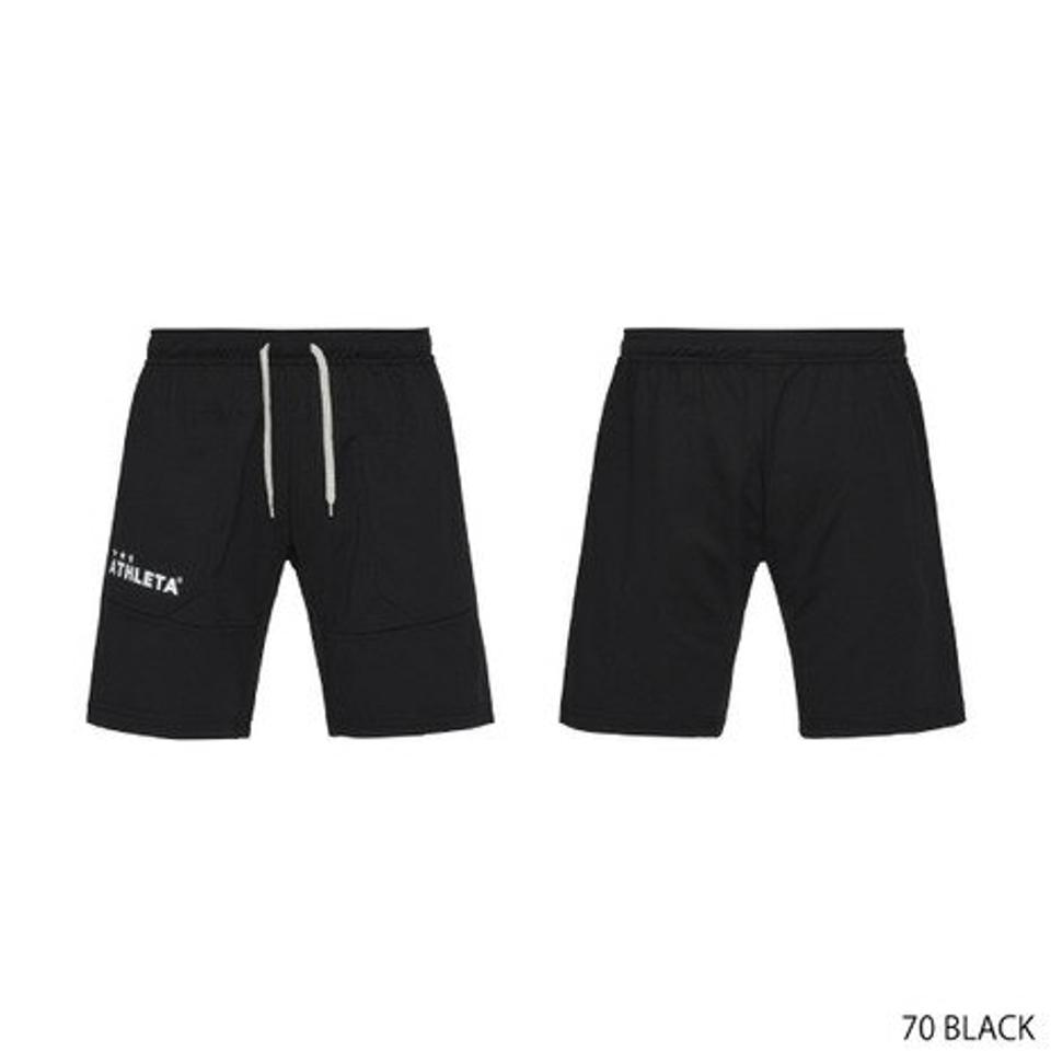 【4/15 24h限定 エントリー&対象3店舗以上買い回りで最大P10倍!】アスレタ(ATHLETA)(キッズ)サッカー フットサルウェア ジュニア ジュニア カラー杢 スウェットハーフパンツ 3362J BLK