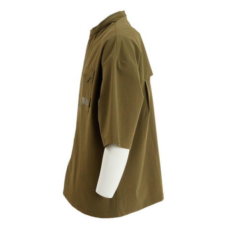 【3/10 24h限定 エントリー＆対象3店舗以上買い回りで最大P10倍！】ラッセル（RUSSELL）（メンズ）CORDURA ノーカラーシャツ RBM22S0006 KHK