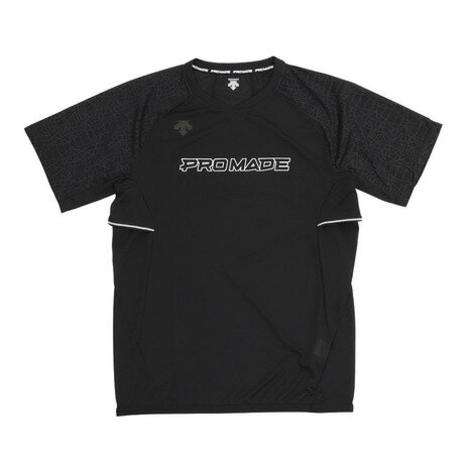 デサント（DESCENTE） 野球 アンダーシャツ 半袖プラクティスシャツ DBMTJA50 BK （メンズ）