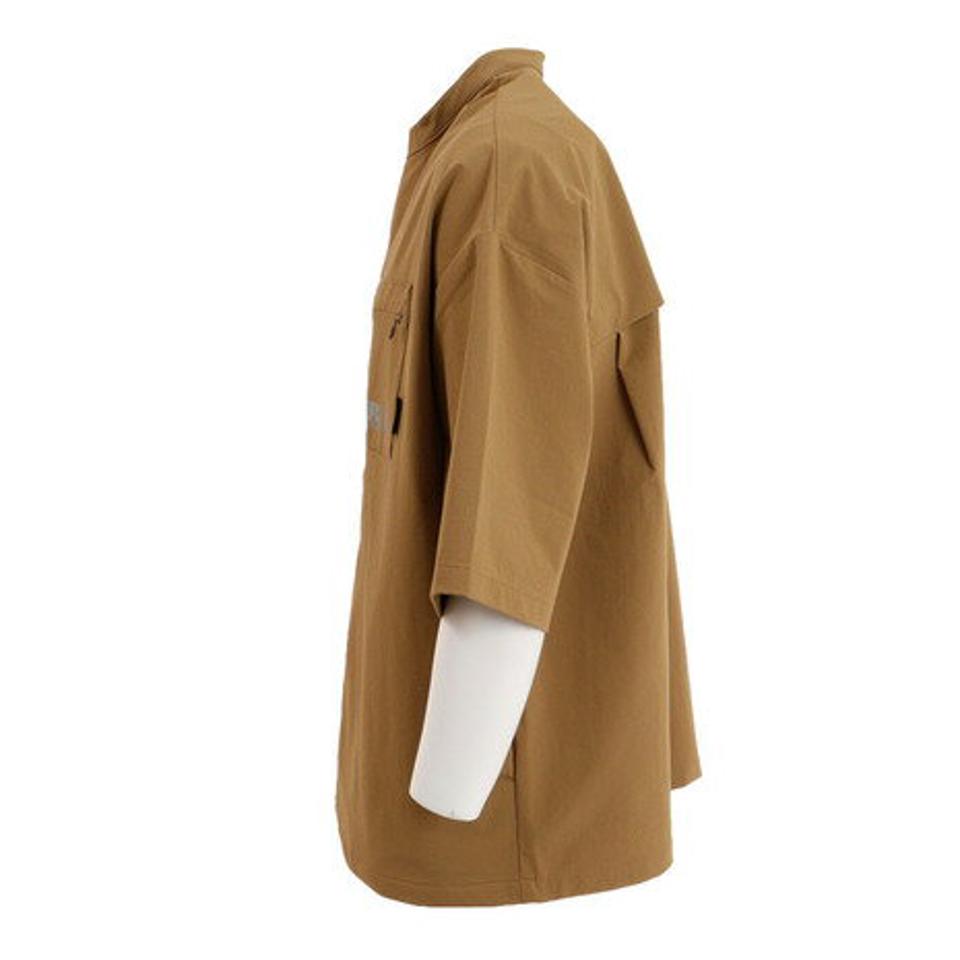 ラッセル（RUSSELL）（メンズ）CORDURA ノーカラーシャツ RBM22S0006 BRN