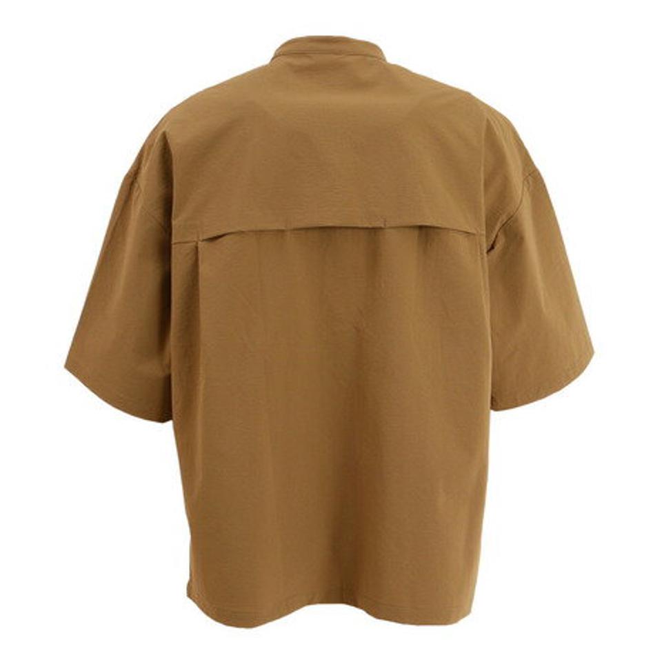 ラッセル（RUSSELL）（メンズ）CORDURA ノーカラーシャツ RBM22S0006 BRN