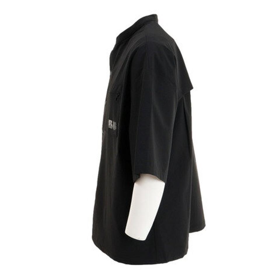 ラッセル（RUSSELL）（メンズ）CORDURA ノーカラーシャツ RBM22S0006 BLK