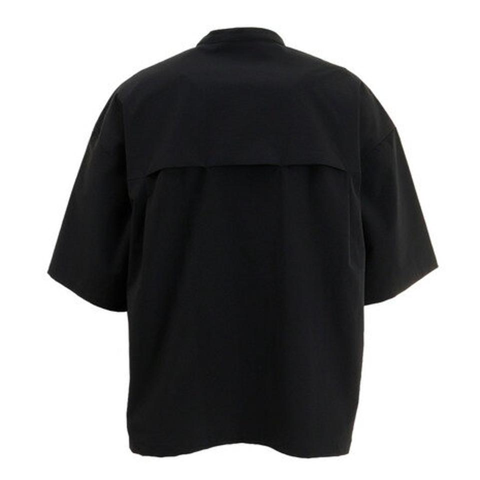 ラッセル（RUSSELL）（メンズ）CORDURA ノーカラーシャツ RBM22S0006 BLK