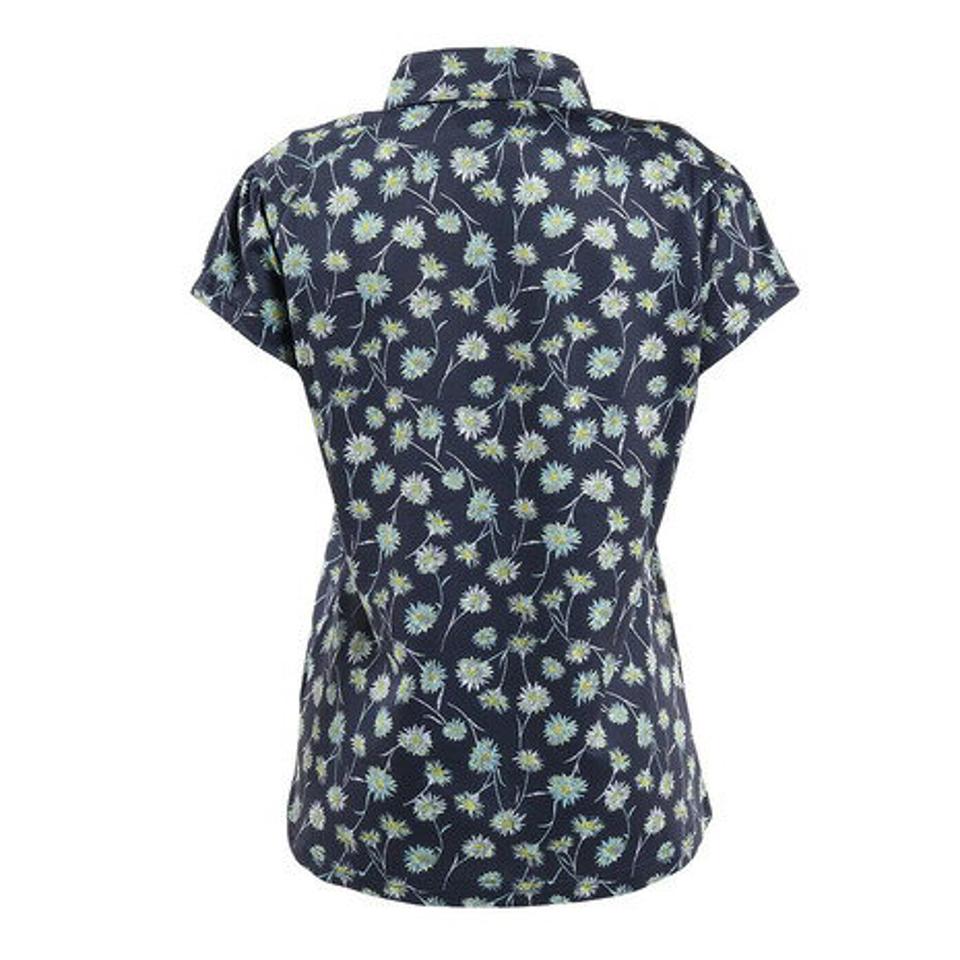 クランク（CLUNK） ゴルフウェア フラワーポロシャツ CL5MUG04 NVY （レディース）