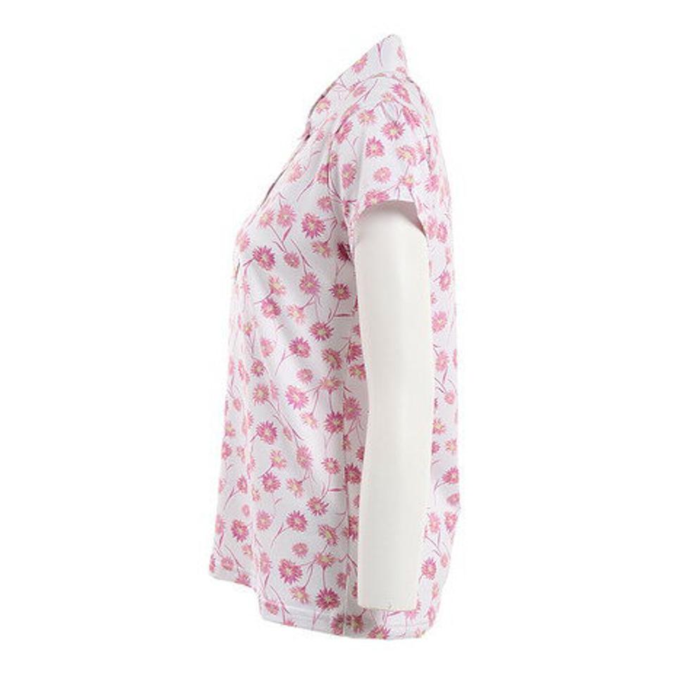 クランク（CLUNK）（レディース） ゴルフウェア 半袖 吸汗 速乾 フラワーポロシャツ CL5MUG04